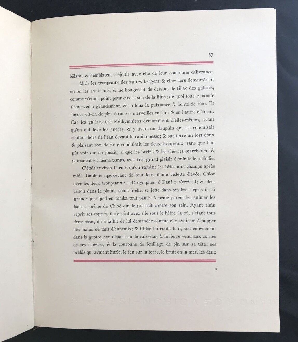 Les Pastorales de Longus ou Daphnis & Chloé, Trad. J. Amyot-L'image littéraire