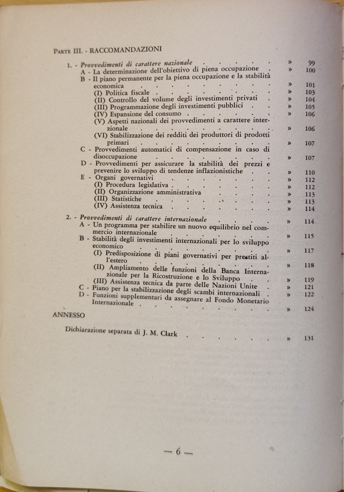 Politiche della Piena occupazione J.M. Clark Kaldor, Tremelloni - Economia 1950
