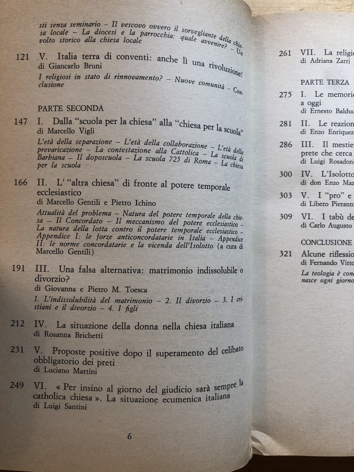 L'altra chiesa in Italia Mondadori. inchieste Idoc, Mondadori 1970