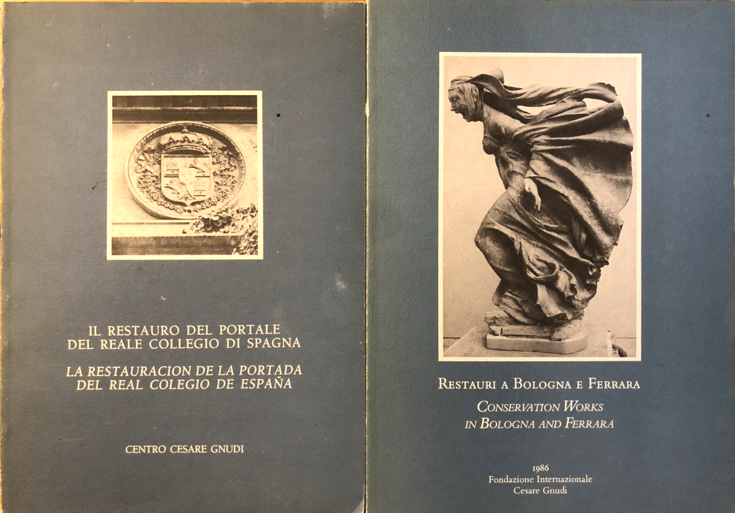 Restauro del portale del reale collegio di Spagna, Restauri a Bologna e Ferrara