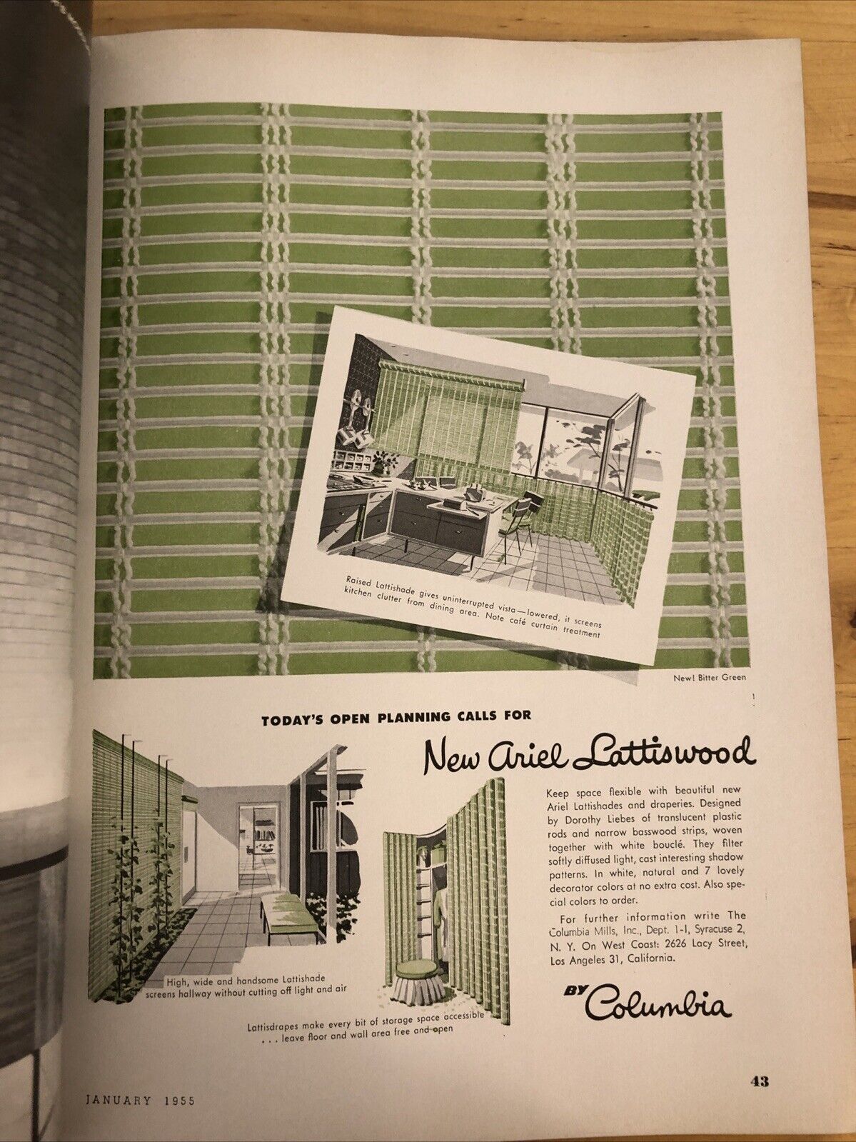 INTERIORS MAGAZINE JANUARY 1955 Olga Gueft - OFFICES RACE TO design architecture