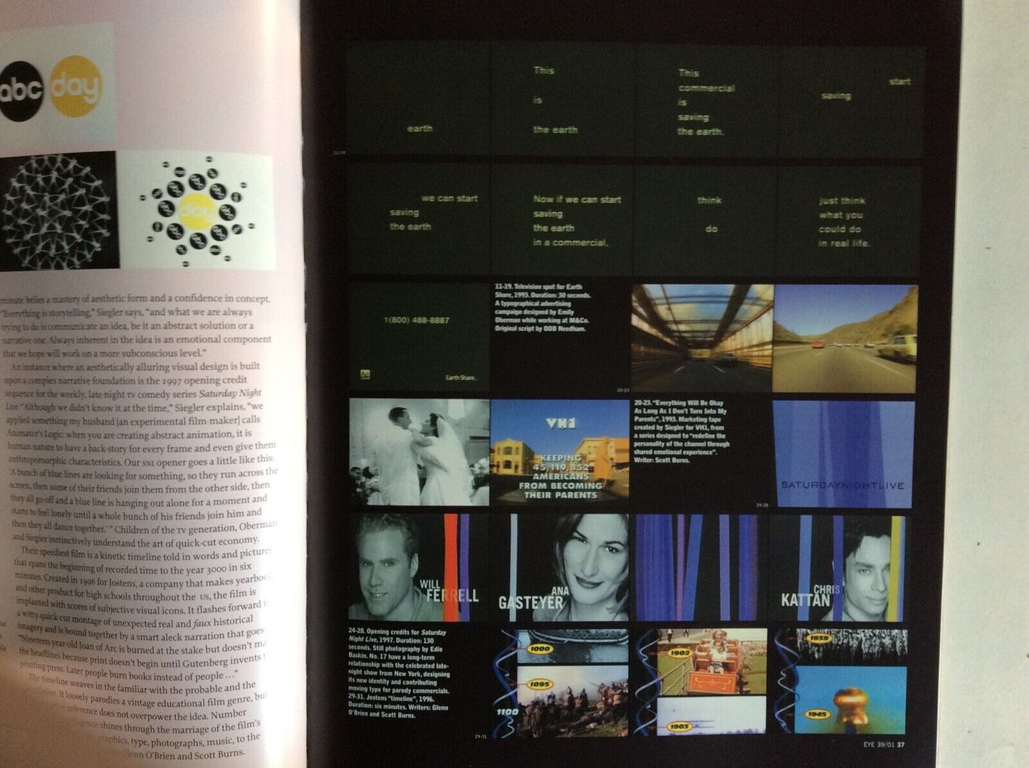 EYE NO.39  VOL.10 SPRING 2001  GRAPHIC THOUGHT FACILITY  MOVIE TITLES