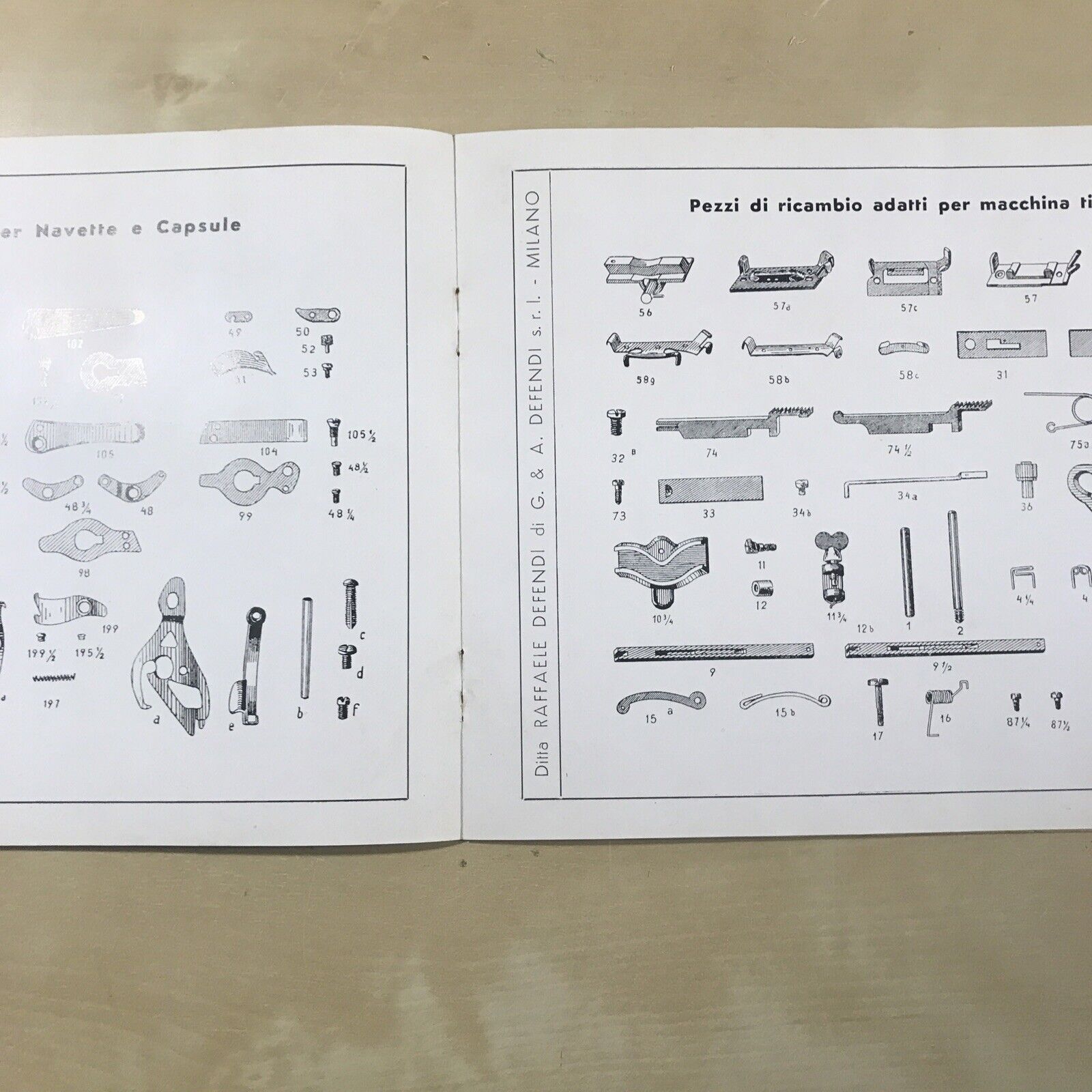 CATALOGO macchine da cucire - maglieria, DEFENDI catalogo n. 86