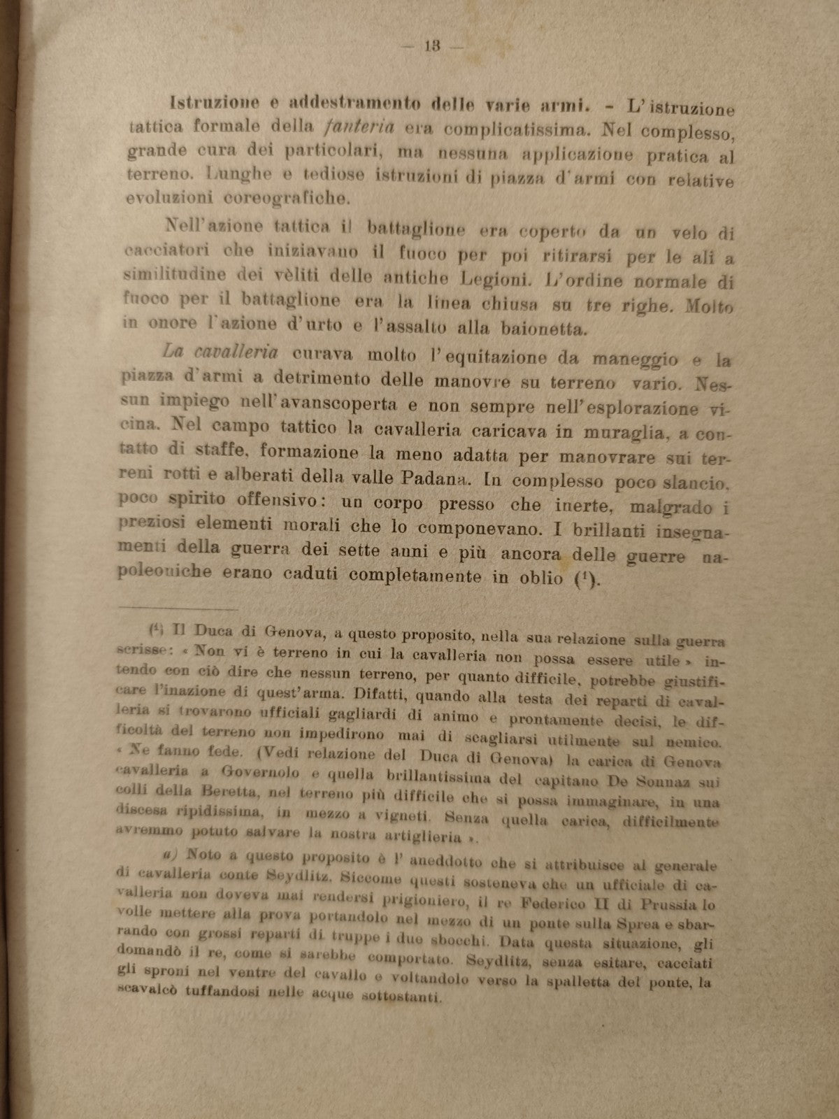La campagna del 1848 Gen. G. Cassinis conferenze Ufficiali R. Aeronautica 1928