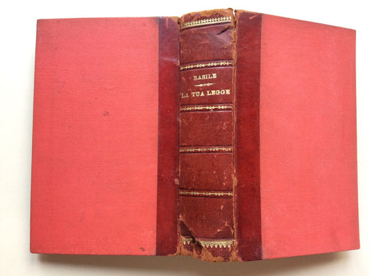 BASILE, LA TUA LEGGE, TREVES EDITORE 1924, dedica autografa, due volumi riuniti