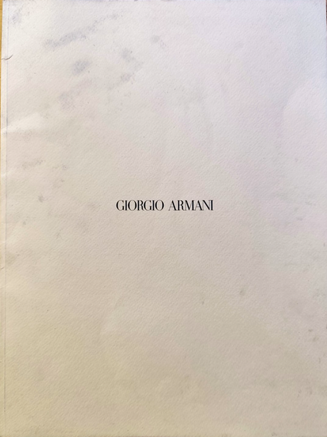 Giorgio Armani collezione primavera estate 1990 uomo