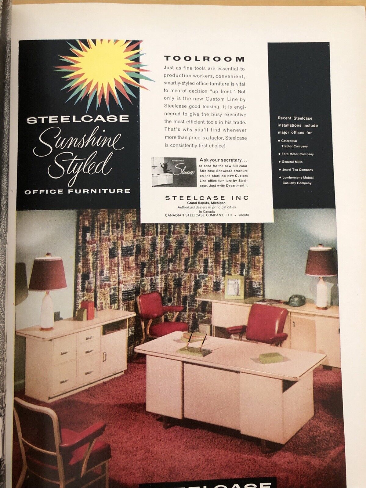 INTERIORS MAGAZINE MARCH 1957 Olga Gueft - Interiors, design, architecture.