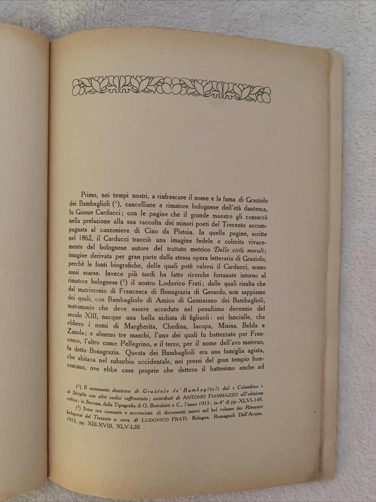 Intorno a Graziolo Bambaglioli, Tommaso Casini, Azzoguidi 1916