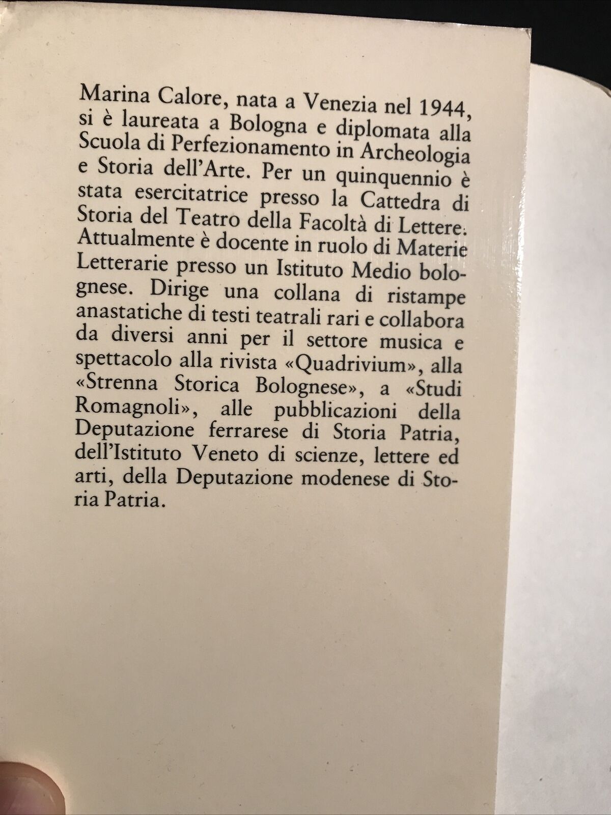 BOLOGNA A TEATRO 1400-1800 - Marina Calore, Guidicini e Rosa editori