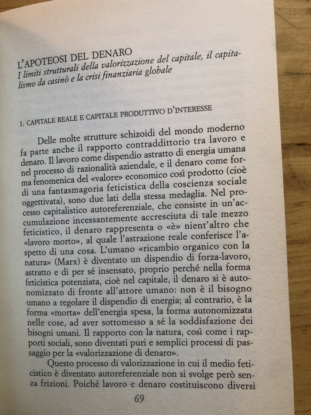 La fine della politica e l'apoteosi del denaro, Robert Kurz Manifesto libri 1997
