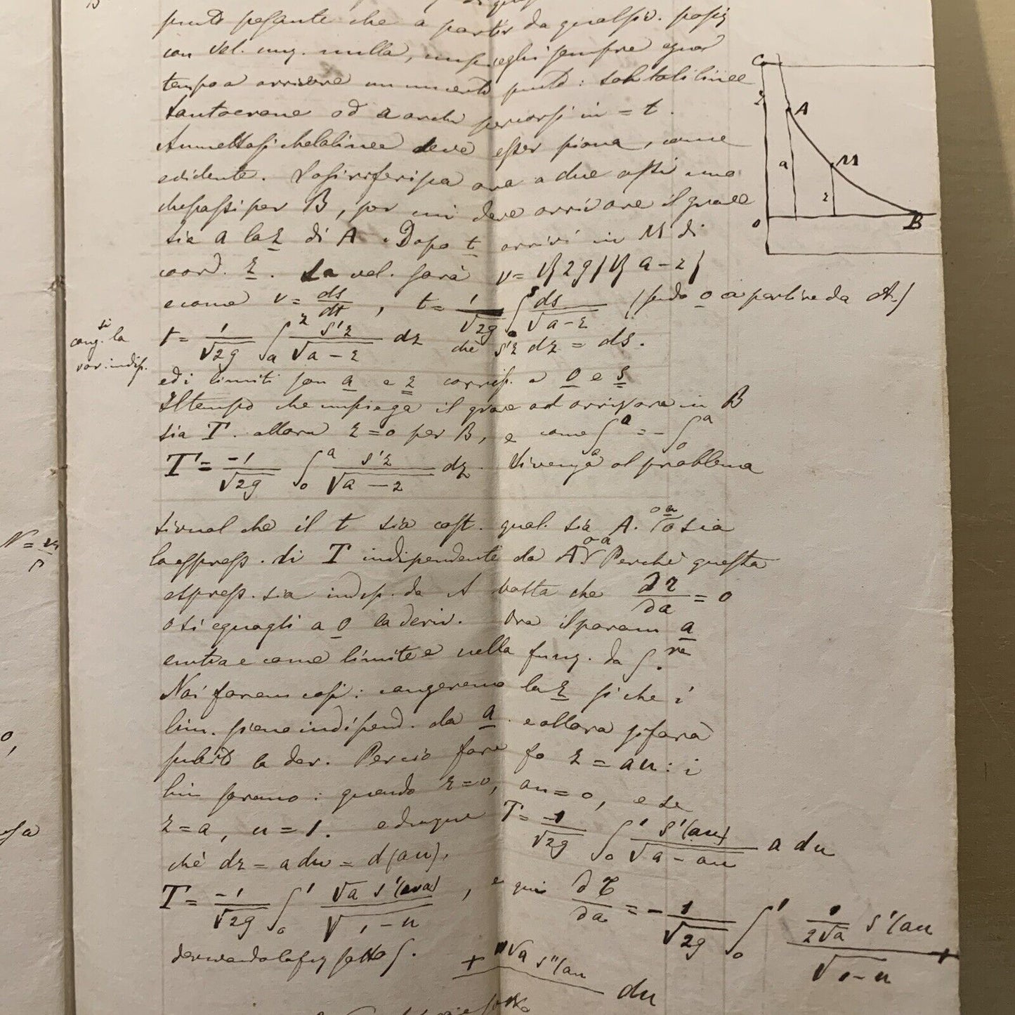 Antico Manoscritto Università di Pavia 1876, Meccanica Razionale, Carlo Formenti