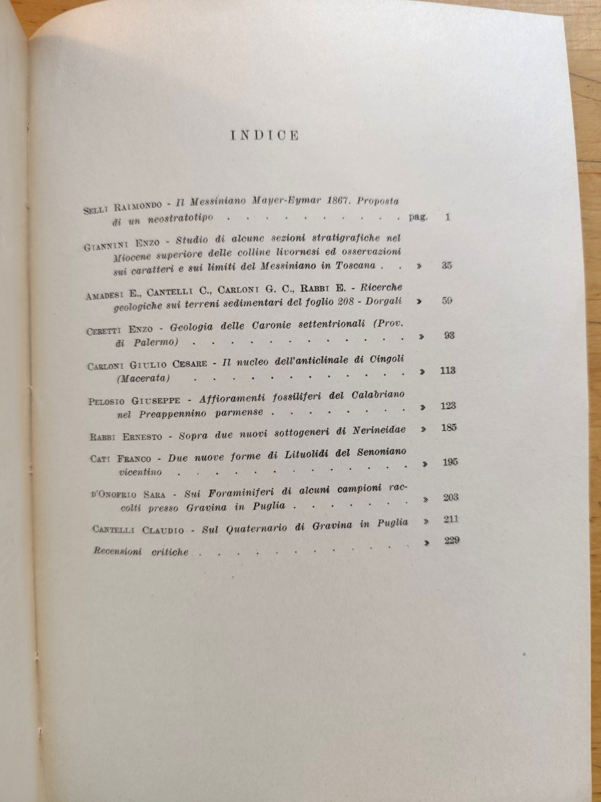 Giornale di geologia, museo geologico Bologna - Raimondo Selli, serie 2ª XXVIII