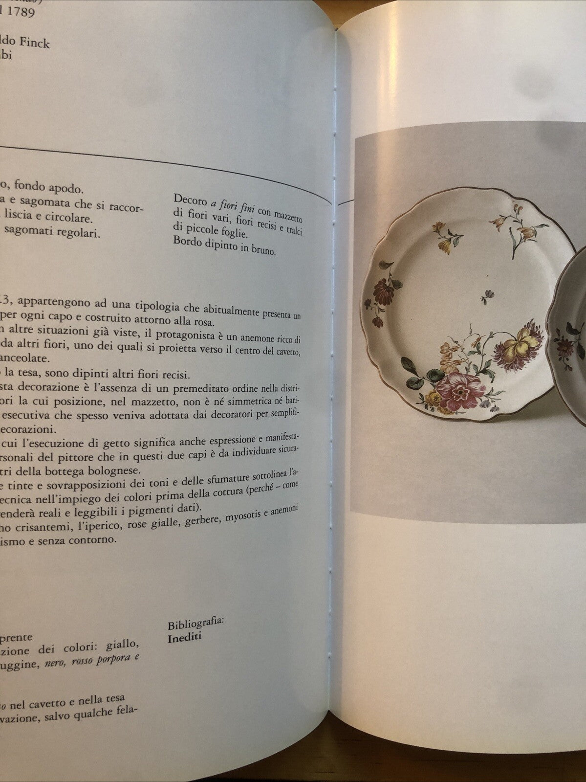 Da Giuseppe a Leopoldo Finck - maioliche bolognesi  del settecento 2000