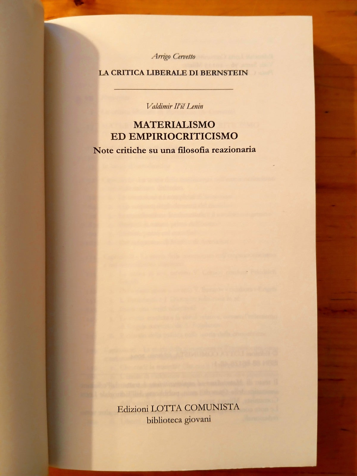 Lenin - Materialisimo ed empiriocriticismo - note critiche filosofia reazionaria