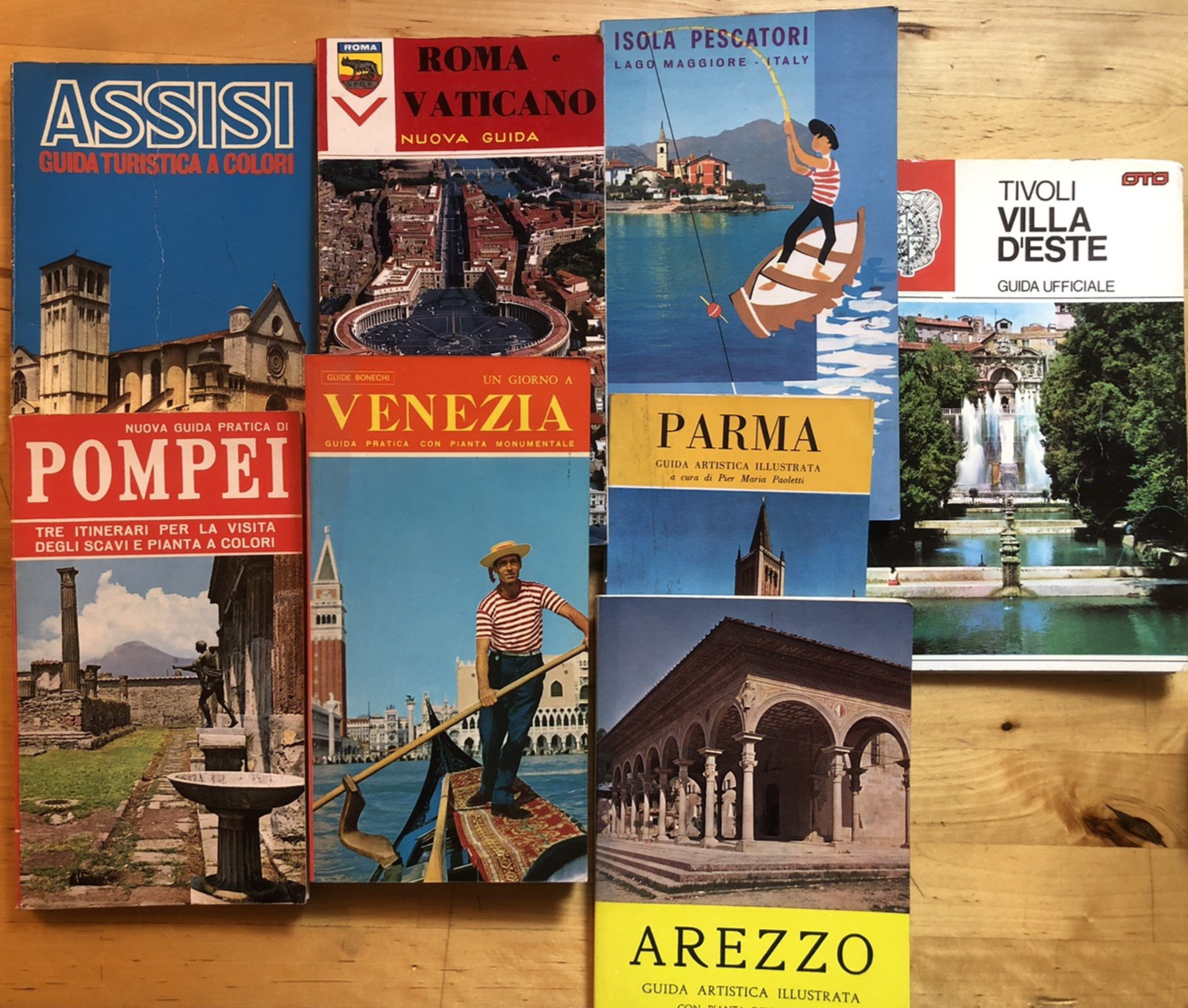 Guida turistica Roma Venezia Pompei Parma Assisi Tivoli Lago Maggiore Arezzo