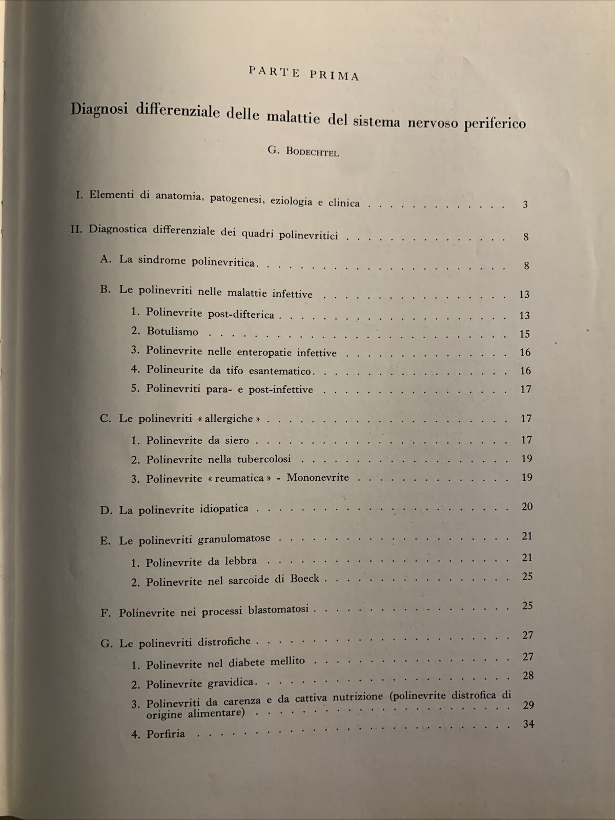 DIAGNOSI DIFFERENZIALE DELLE SINDROMI NEUROLOGICHE - BODECHTEL, ABRUZZINI 1961 #