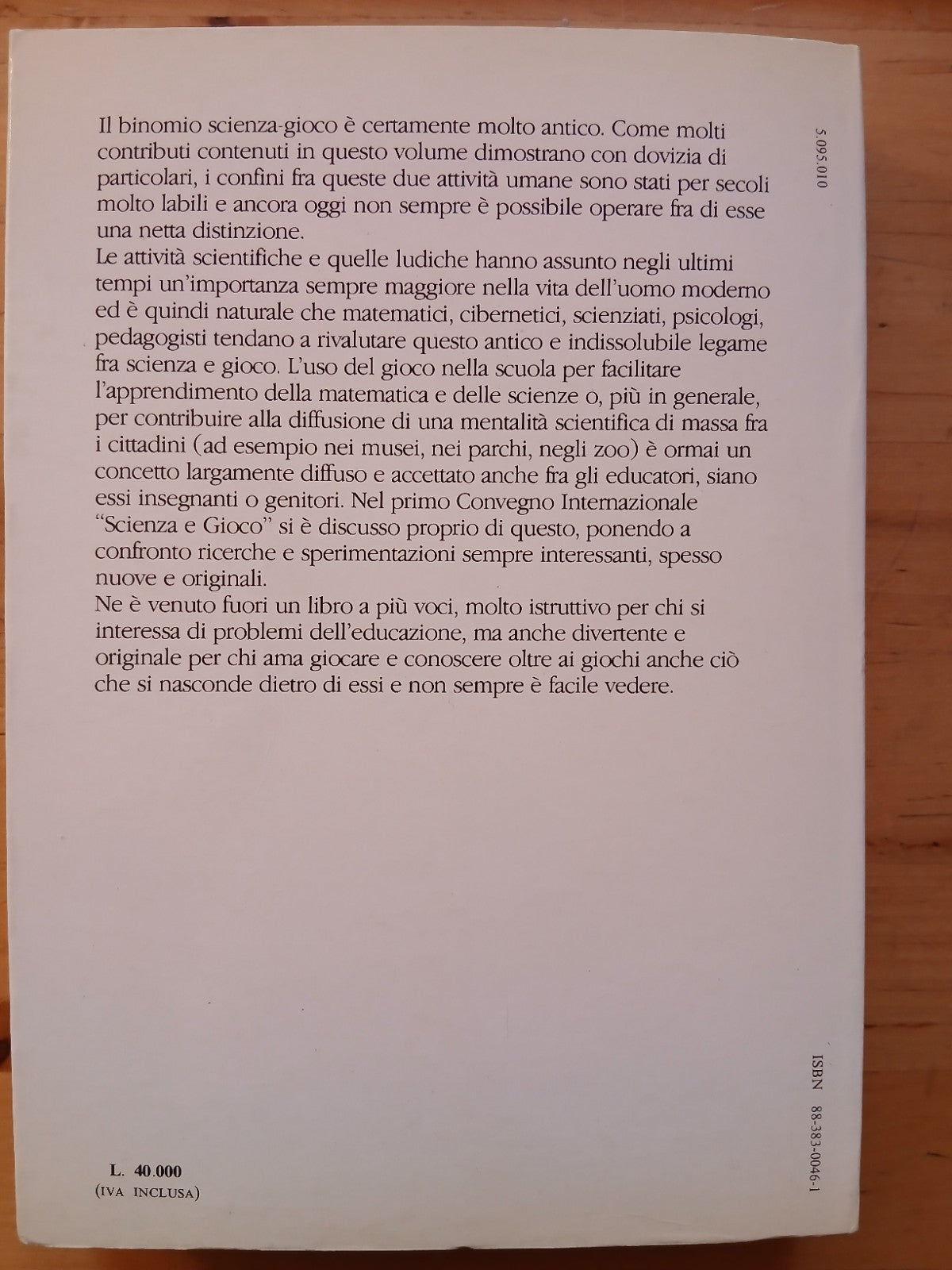 Scienza e gioco - Sansoni editore 1986