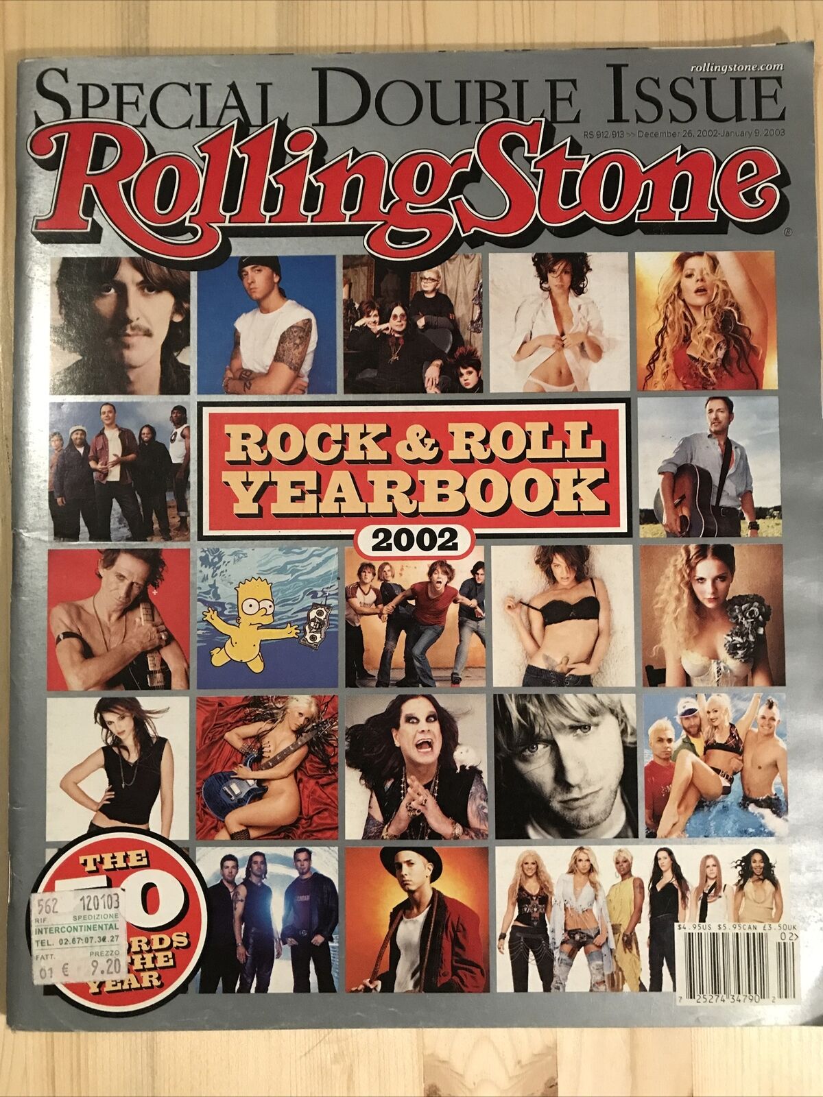ROLLING STONE magazine issue 912/913 january 2003 DOUBLE ISSUE #