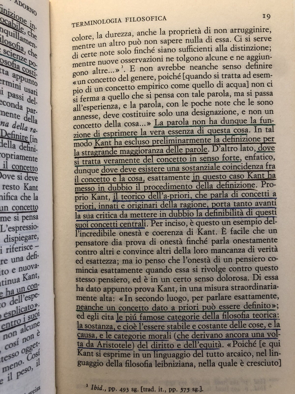 Terminologia filosofica - Theodor W. Adorno. Einaudi 2 voll. 1975