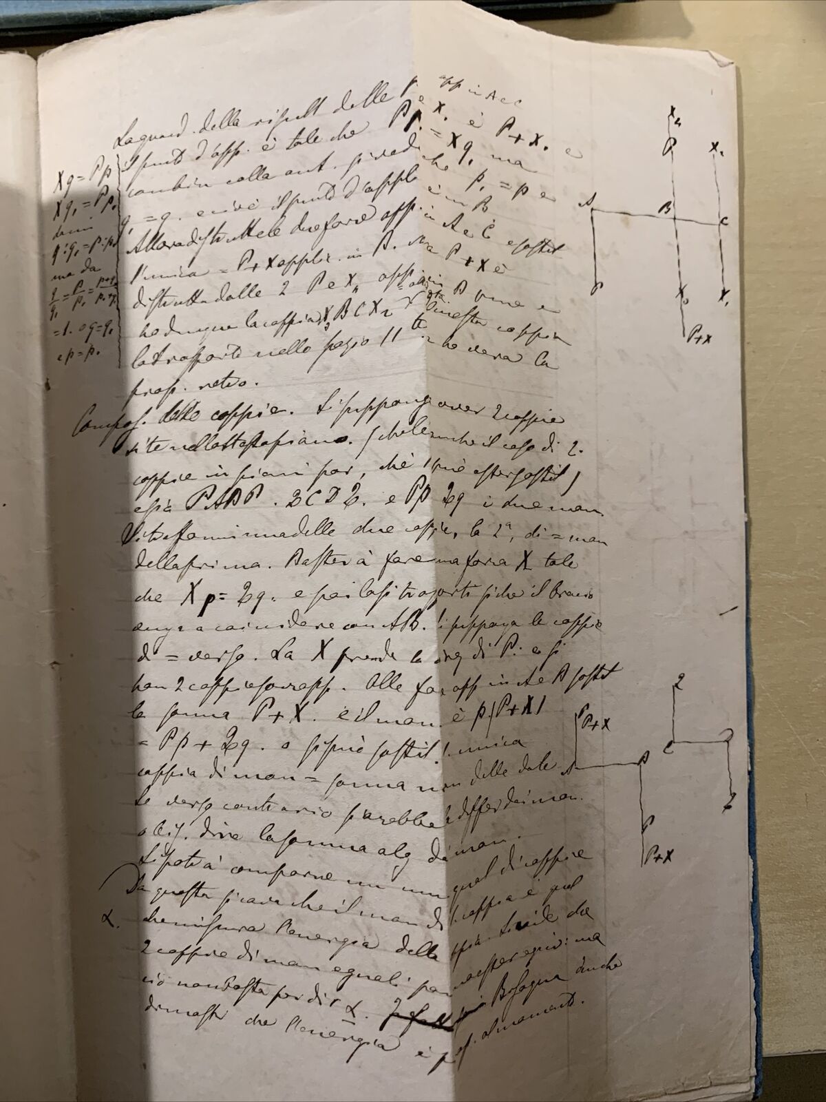 Antico Manoscritto Università di Pavia 1876, Meccanica Razionale, Carlo Formenti