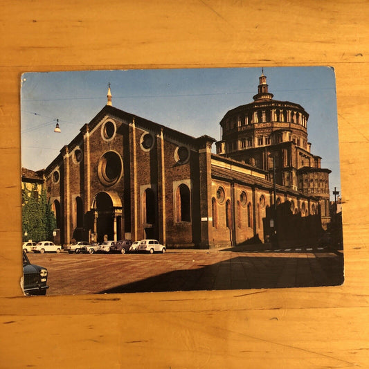 Cartolina MILANO - CHIESA DI SANTA MARIA DELLE GRAZIE  viaggiata