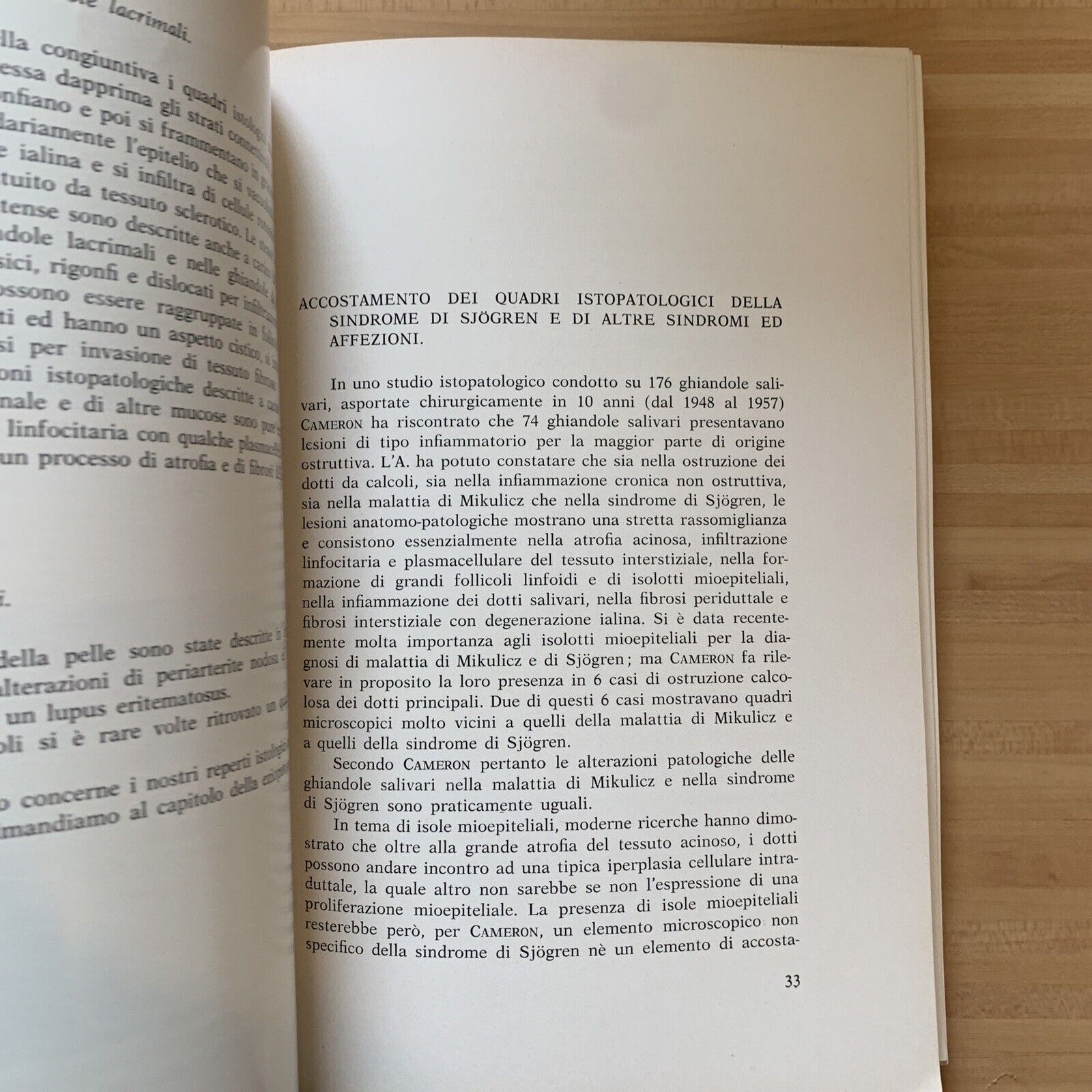 SINDROMI E MALATTIE OCULO SALIVARI - Remaggi, Lecco, Galetti. Toschi 1963