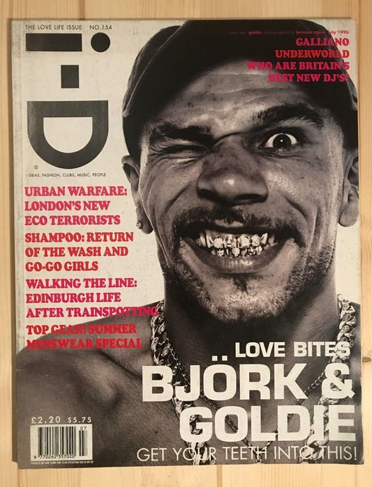 Goldie CRAIG McDEAN Helmut Lang STEVEN KLEIN Snowboarding i-D magazine 1996 July