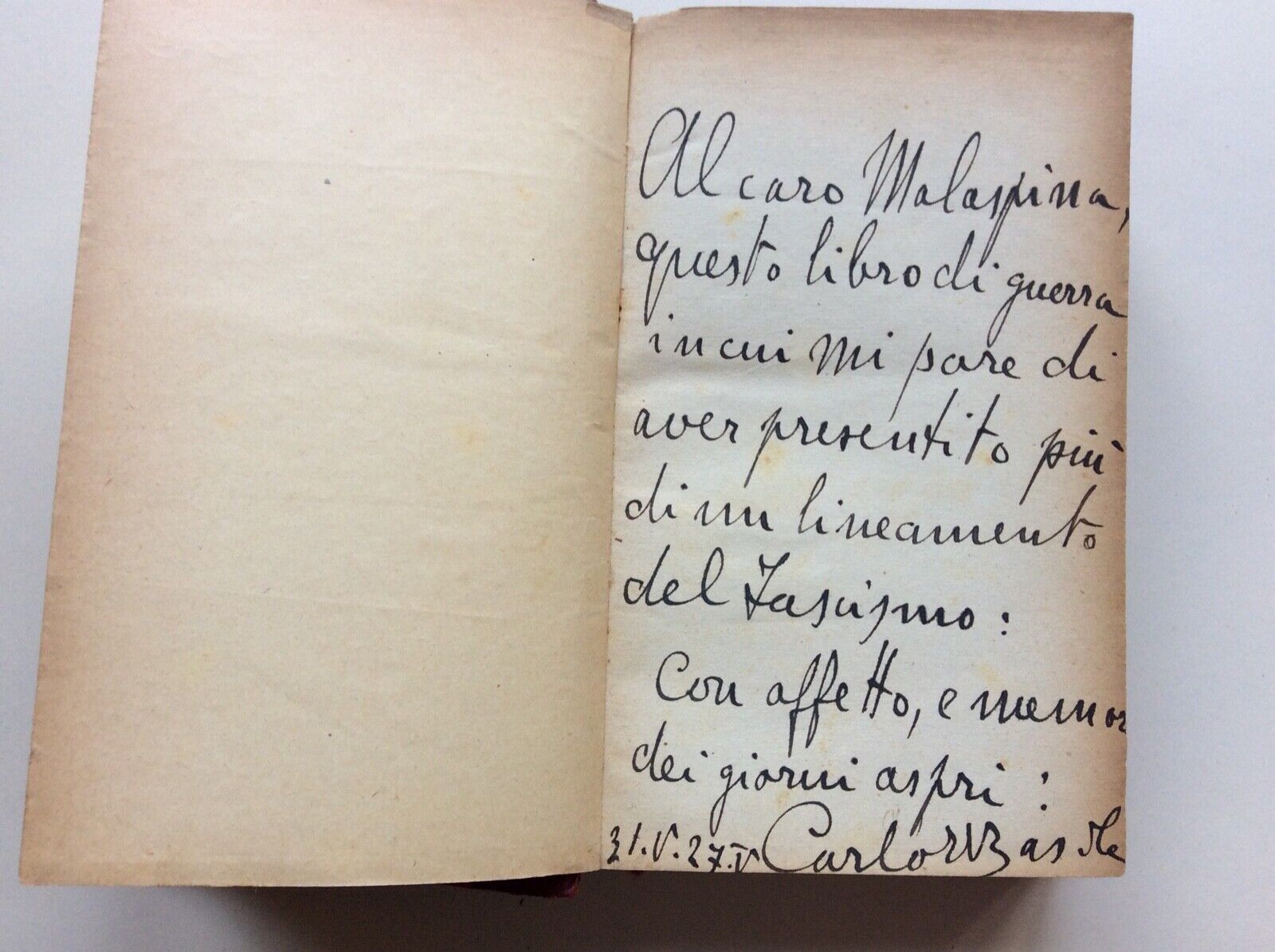 BASILE, LA TUA LEGGE, TREVES EDITORE 1924, dedica autografa, due volumi riuniti