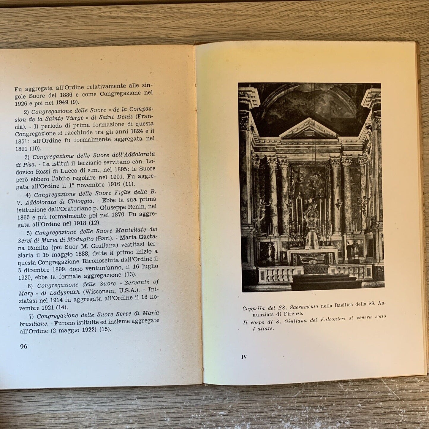 Santa Giuliana dei Falconieri, P. Alessio M. Rossi 1954