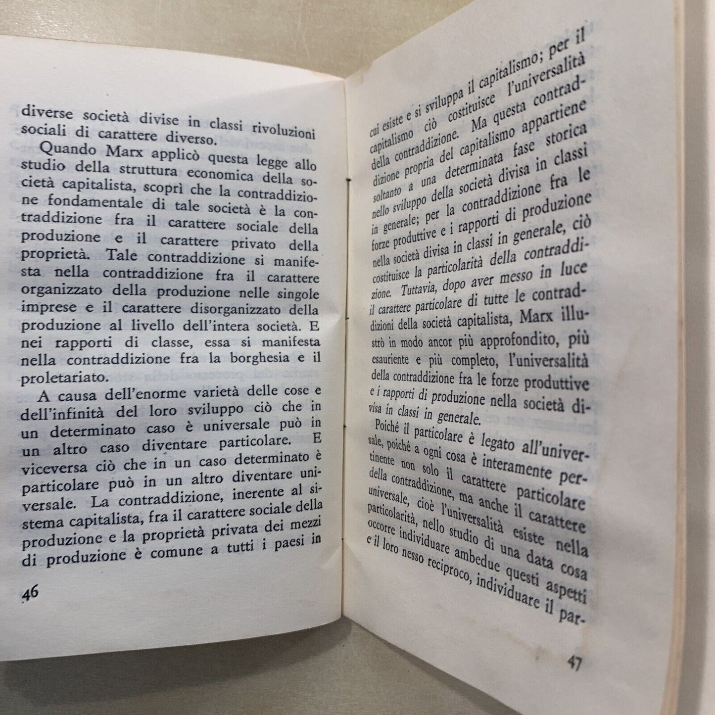 MAO TSE-TUNG, Sulla contraddizione 1968 prima edizione #
