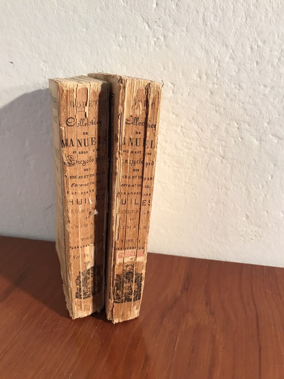 Fabricant et épurateur d' huiles.Encyclopédie roret 2 volumi L. Mulo libraire ed