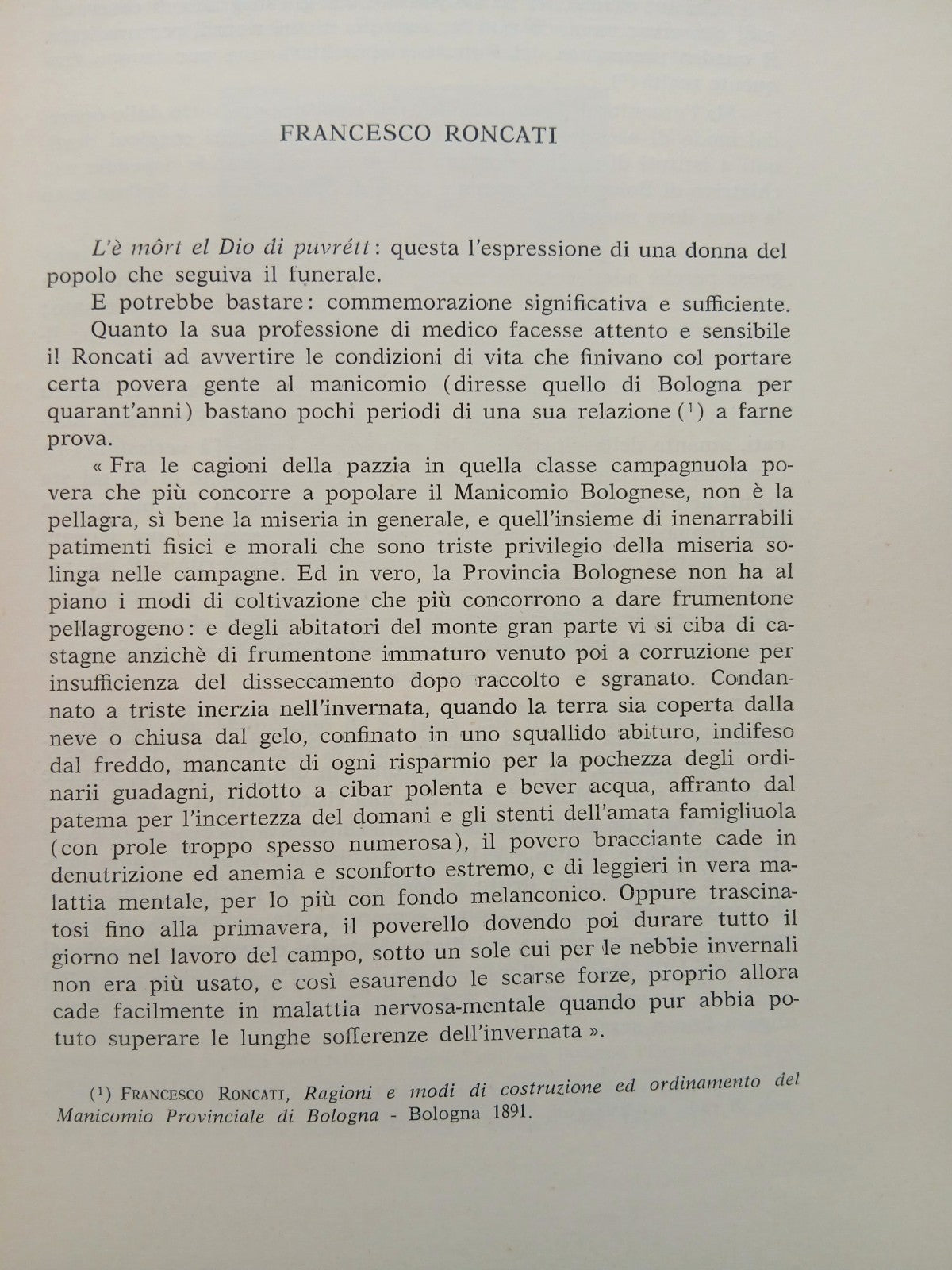 Francesco Roncati - Aldo Andreoli, 1962 estratto da Strenna storica Bolognese