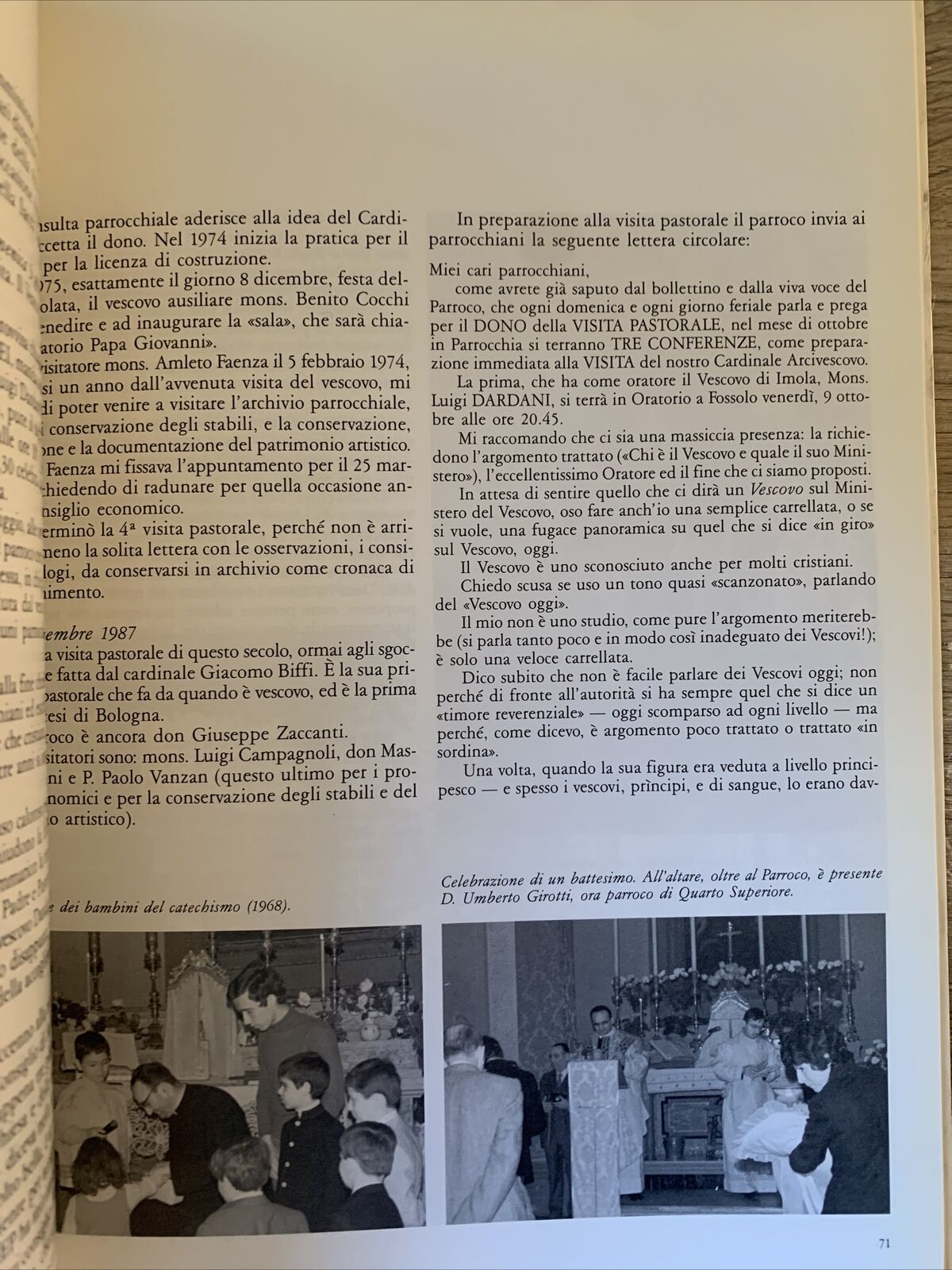 Otto secoli di storia a Fossolo. Parrocchia S. Maria Annunziata  Fossolo Bologna