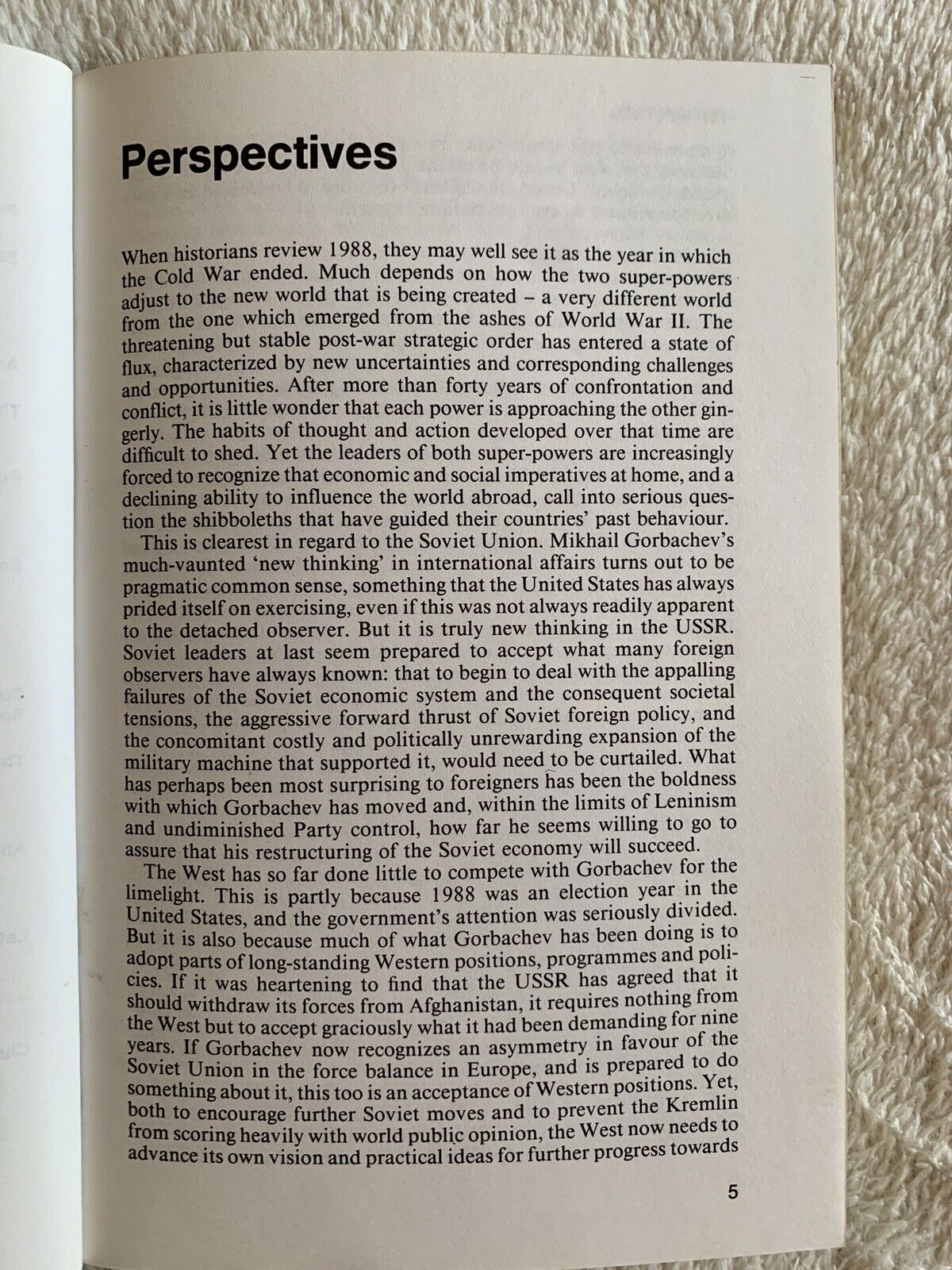 Strategic Survey 1988-1989, Brassey's International Institute for Strategic Stud