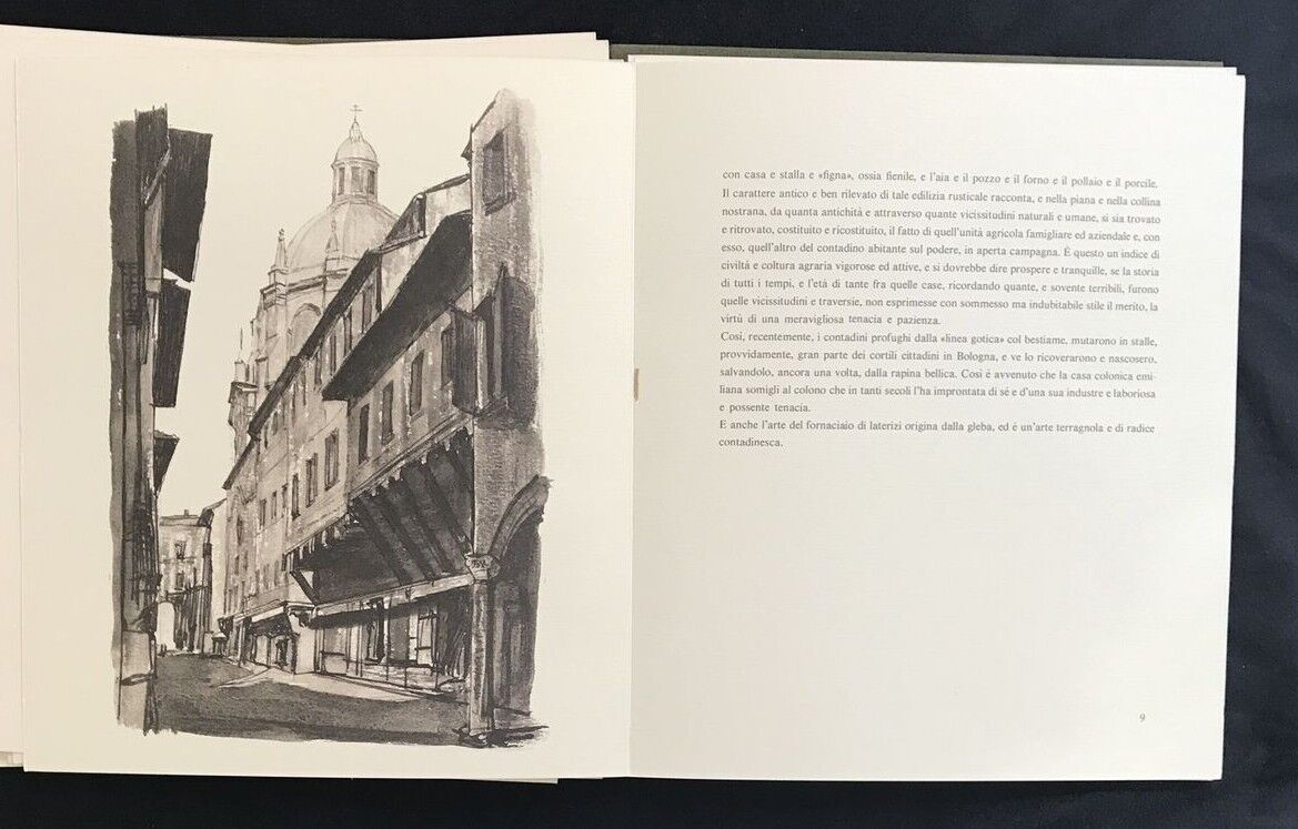 Omaggio a Riccardo Bacchelli ILLUSTRAZIONI ARTE BOLOGNA, IMMAGINI DI BOLOGNA