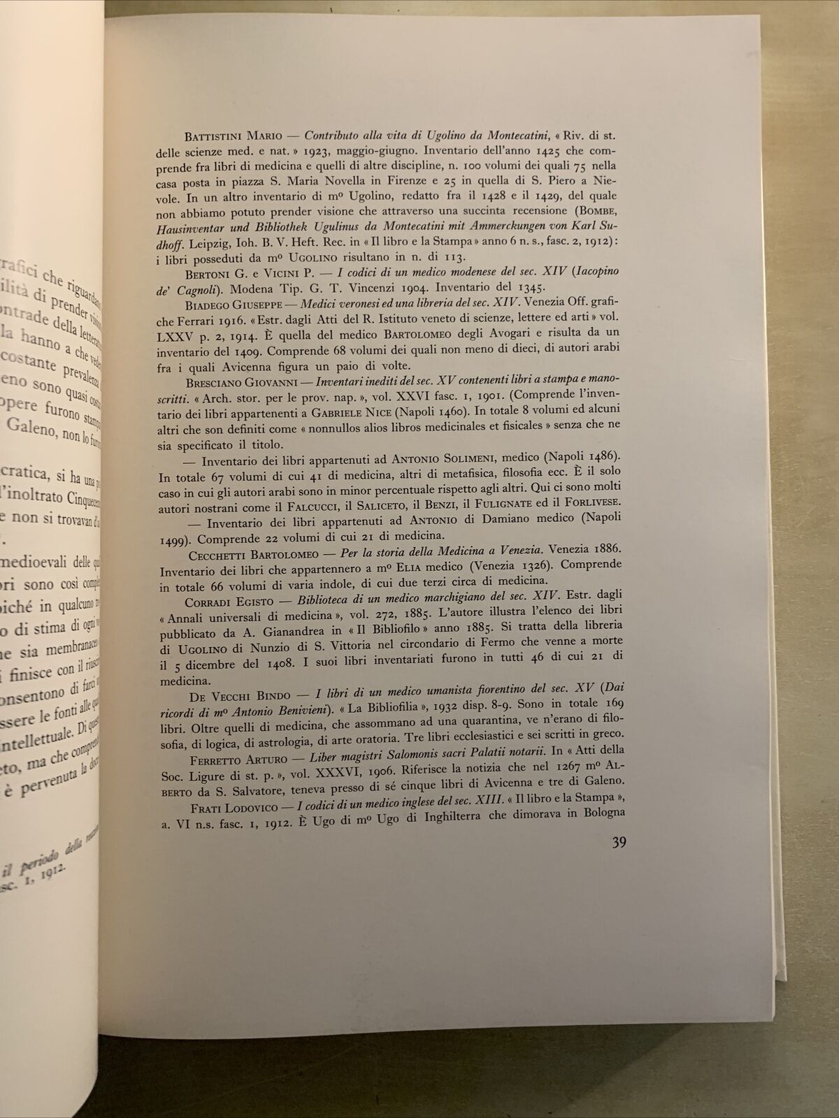 INTER ARTIUM ET MEDICINAE DOCTORES - ALCIDE GAROSI. OLSCHKI EDITORE #