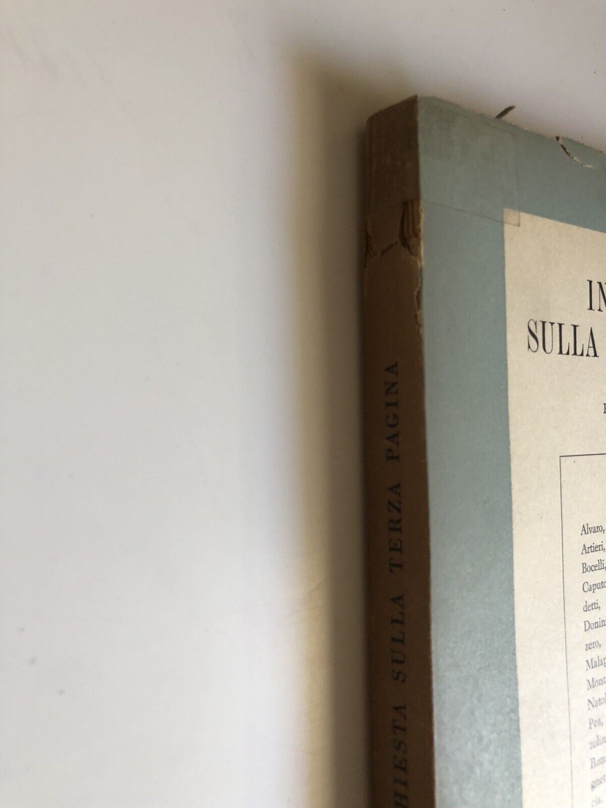 INCHIESTA SULLA TERZA PAGINA - ENRICO FALQUI, EDIZIONI RADIO ITALIANA, 1953