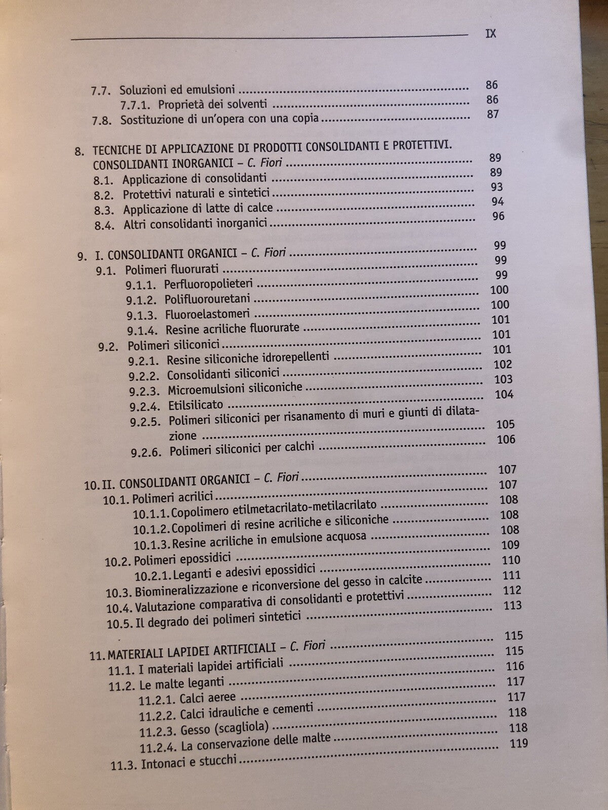 Restauro manutenzione conservazione dei beni culturali, materiali prodotti tecni