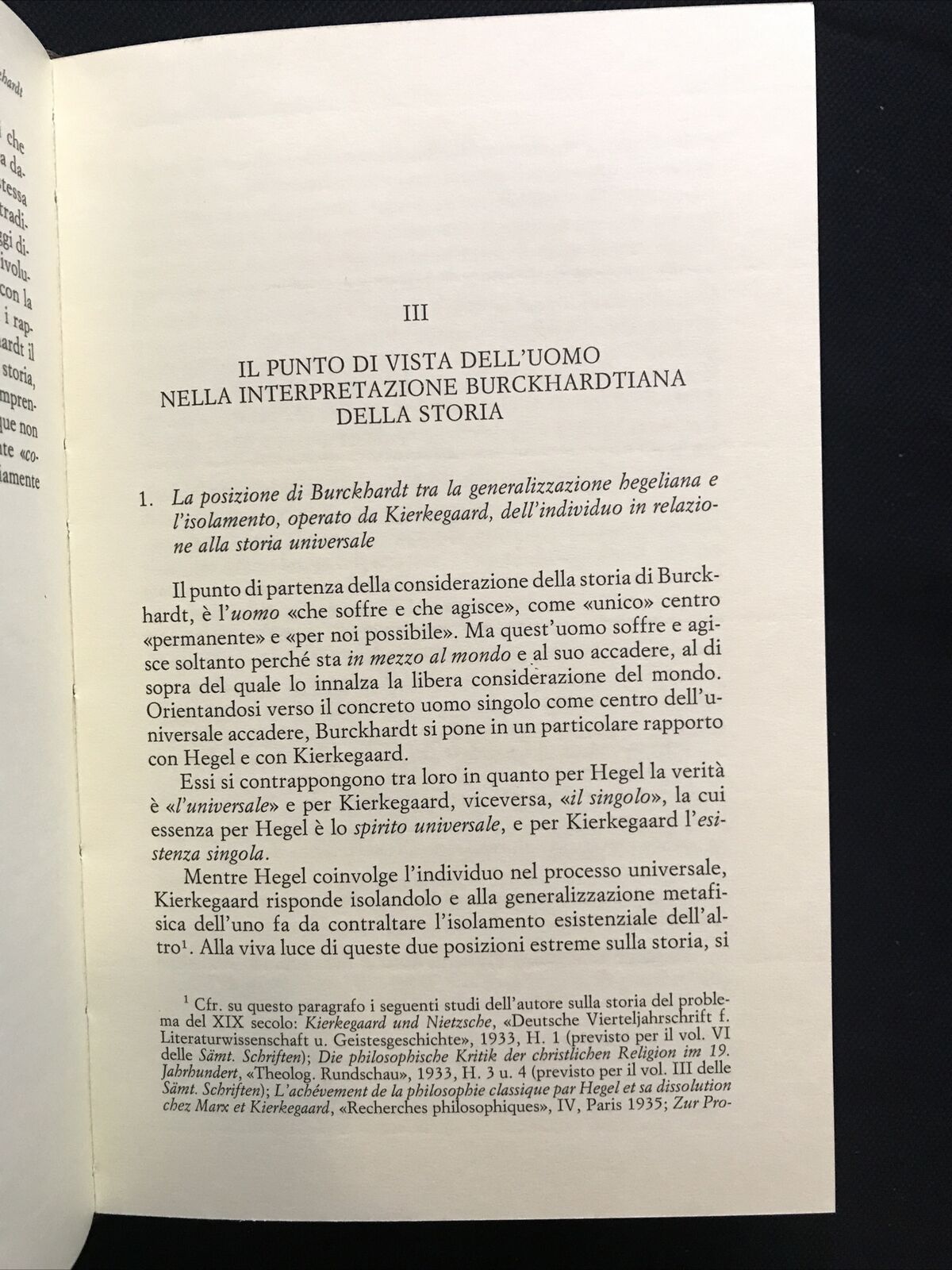 JACOB BURCKHARDT, Karl Löwith, Editori Laterza 1991