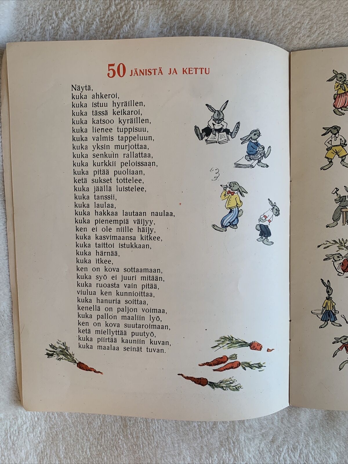 Libro illustrato per bambini anni '60. Provenienza Finlandia. raro interessante