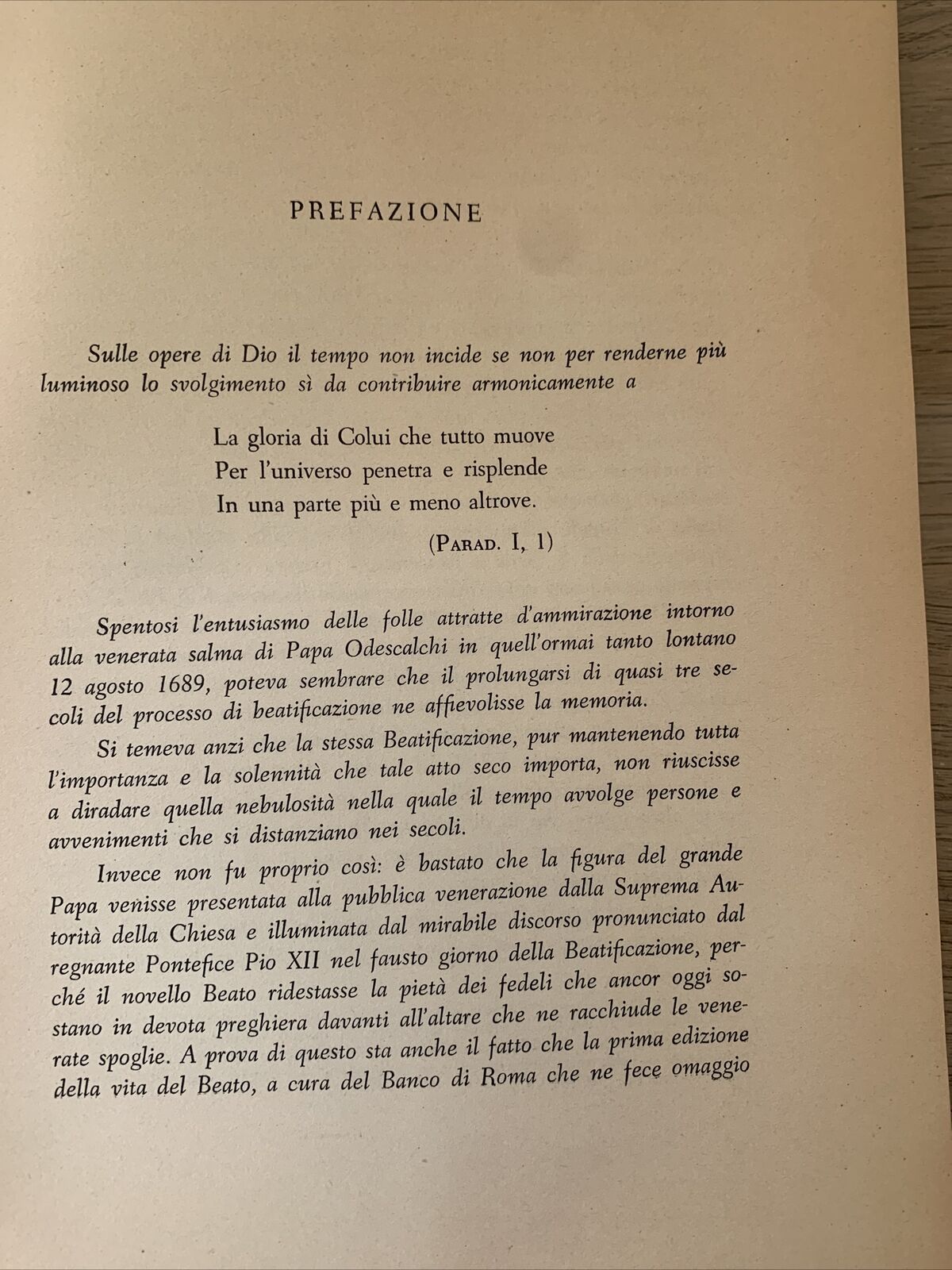 IL BEATO INNOCENZO XI - GIORGIO PAPÀSOGLI, 1956 centro innocenziano di studi