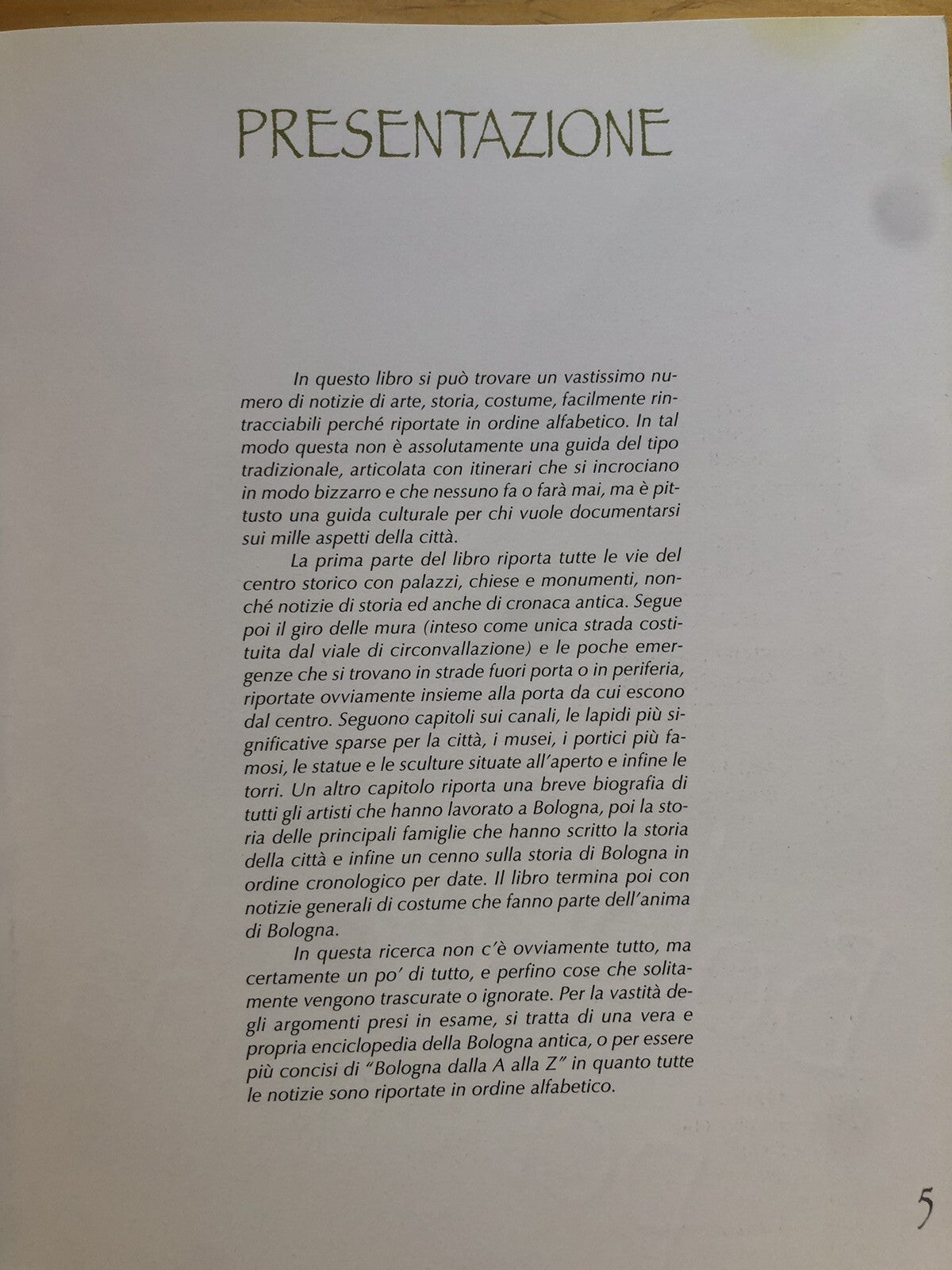 Bologna dalla A alla Z enciclopedia della città antica, Tiziano Costa 2011