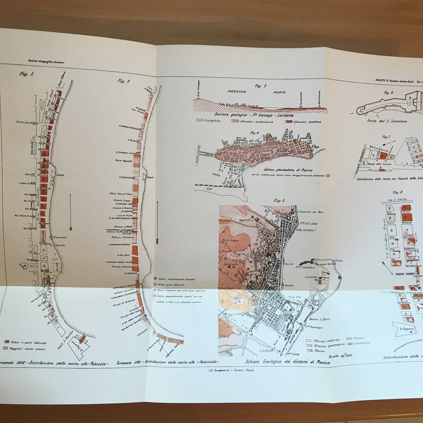 LA CATASTROFE SISMICA CALABRO MESSINESE, Mario Baratta - Arnaldo Forni + tavole#