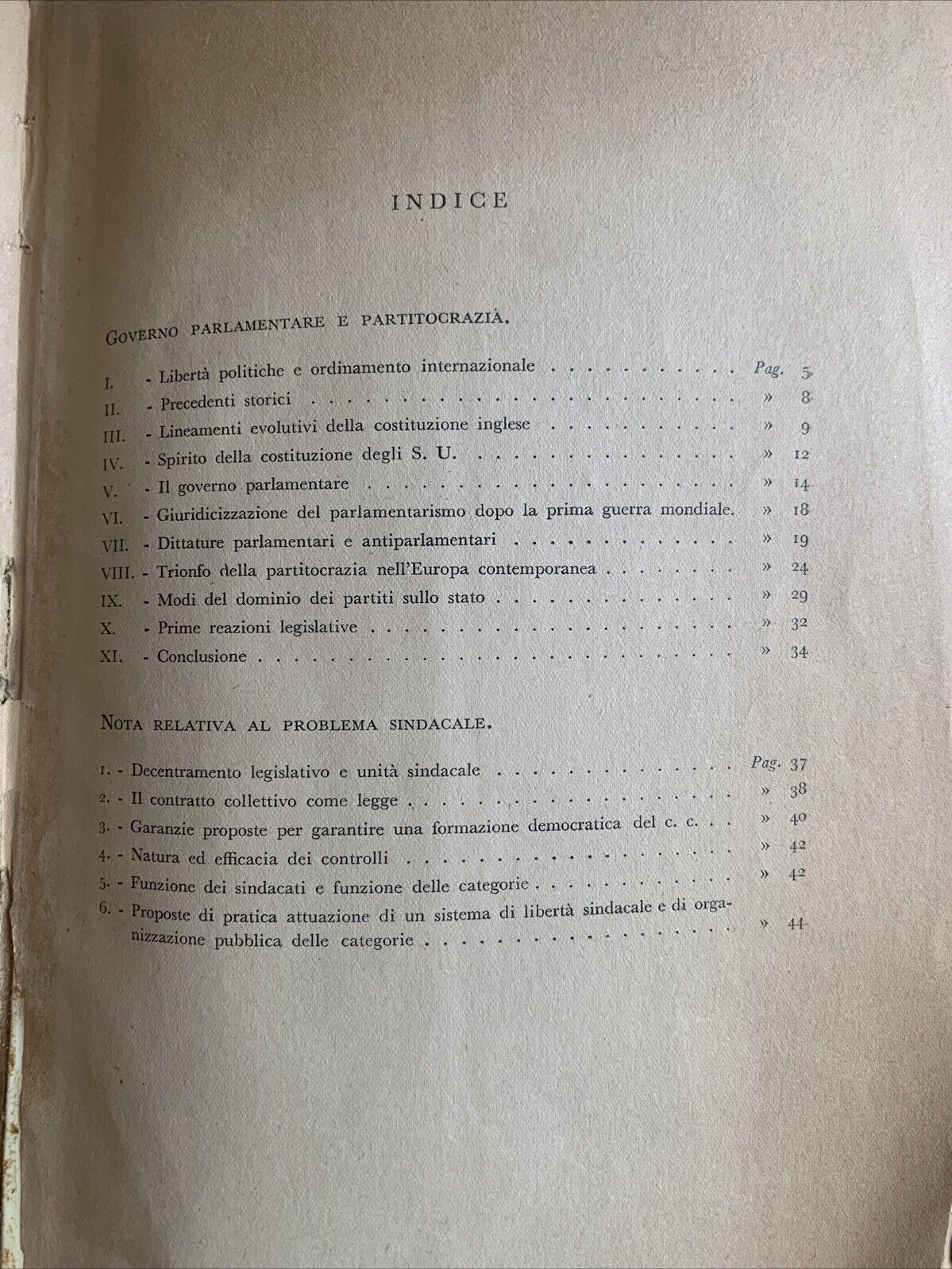 Governo Parlamentare e Partitocrazia - Giuseppe Maranini, editrice Universitaria