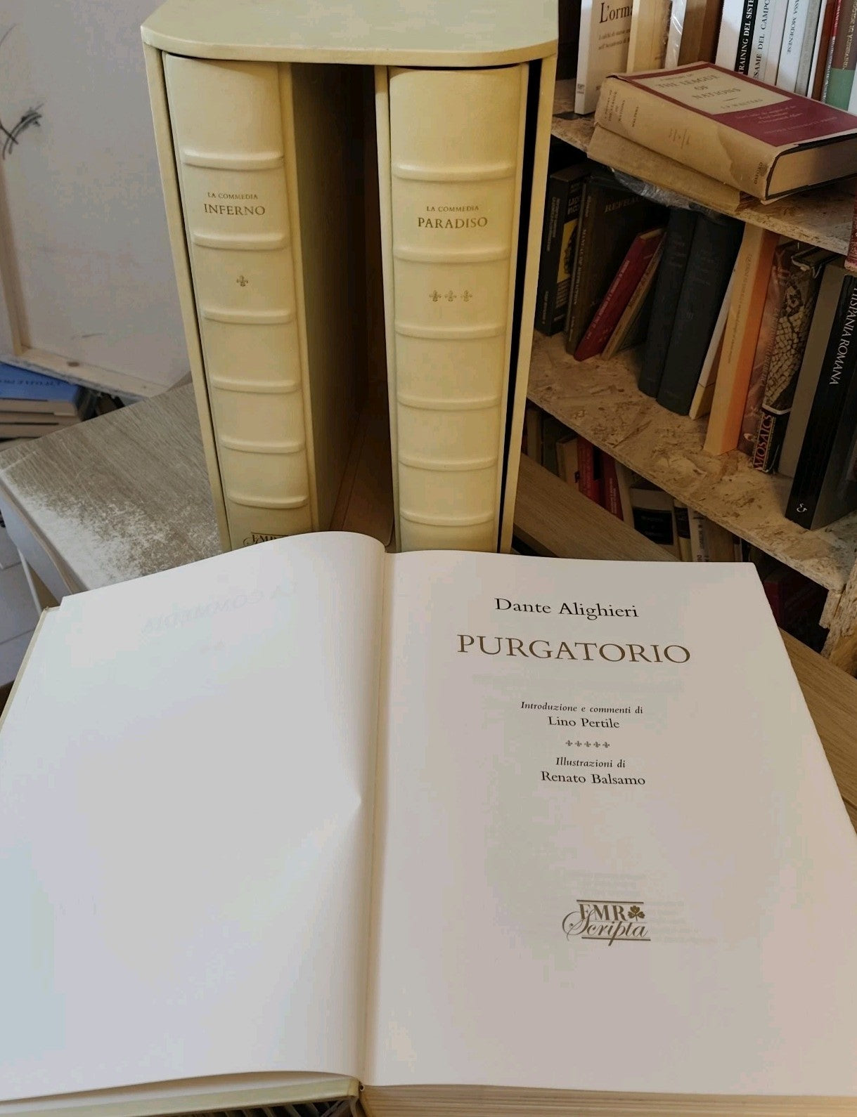 La divina Commedia FMR SCRIPTA edizione lusso pelle grande formato cofanetto 