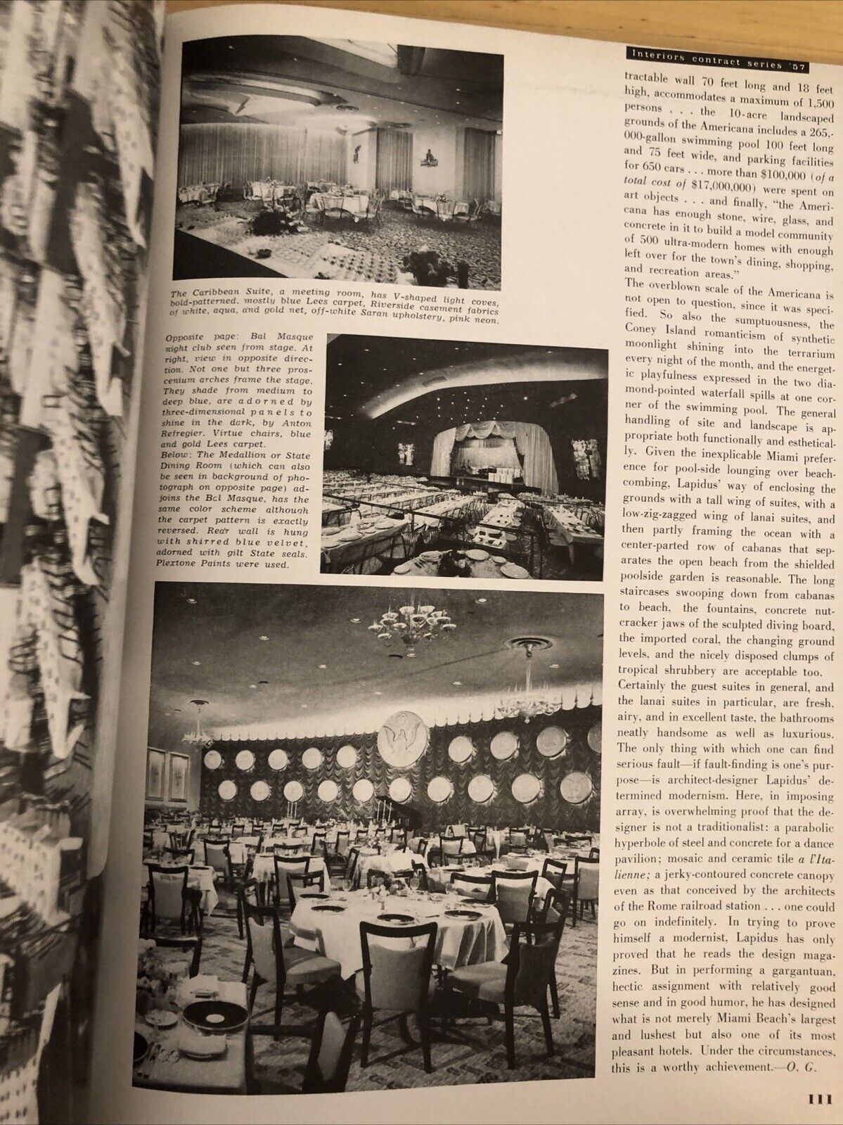 INTERIORS MAGAZINE APRIL 1957 Olga Gueft - Interiors, design, architecture
