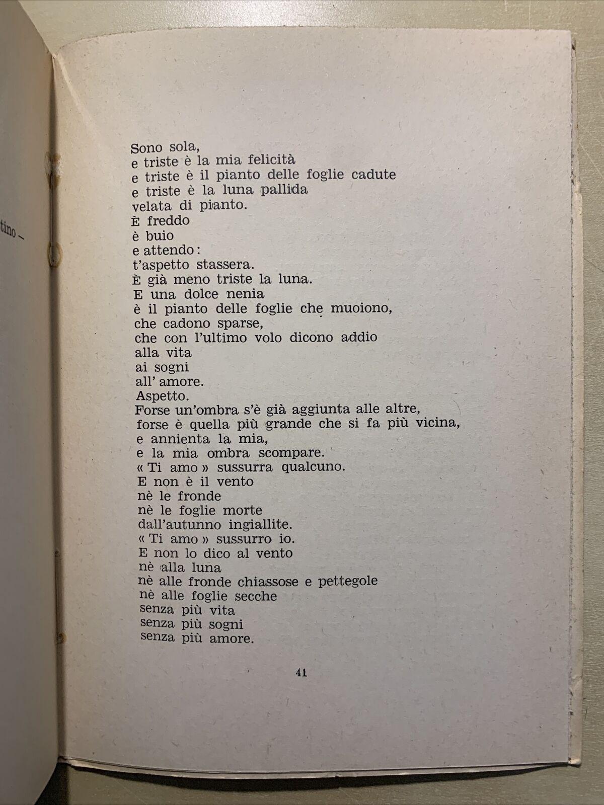 TEMPO TI VOGLI FERMARE - MARIA FUGATTINI. EDIZIONI SIA BOLOGNA 1957 #