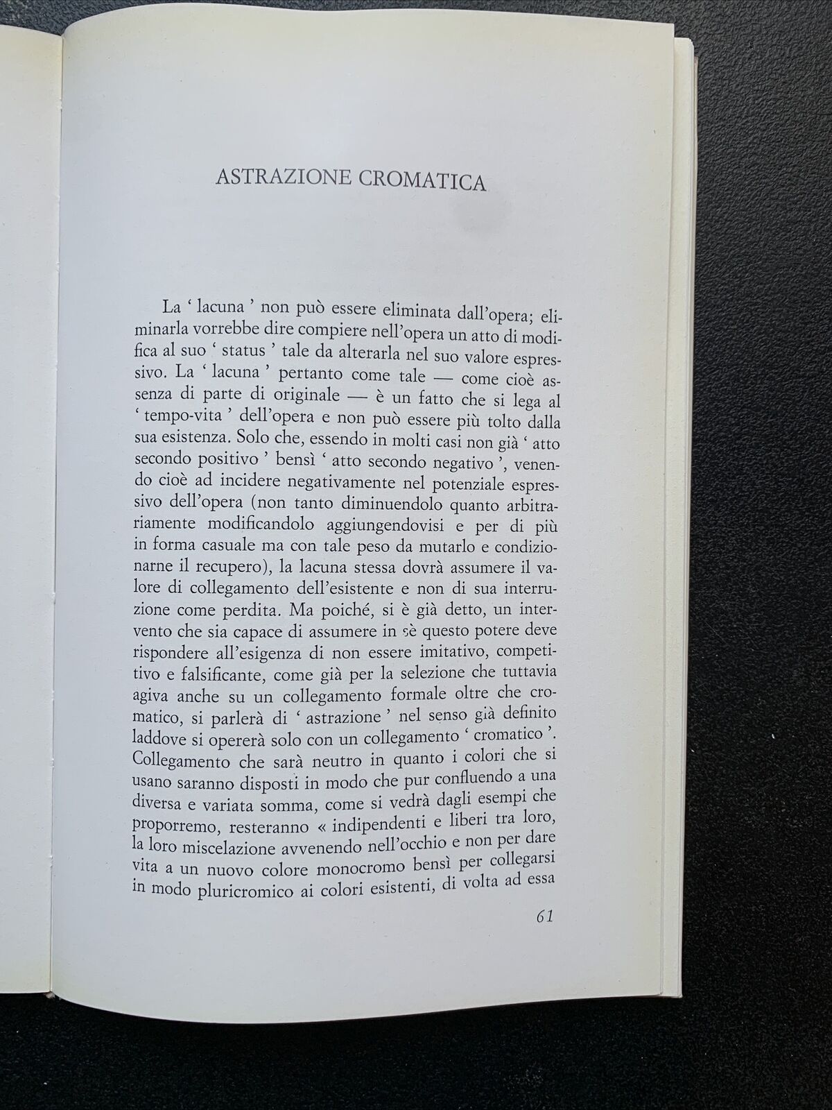Il Restauro Pittorico nell'unità di metodologia - Ornella Casazza 1981 #