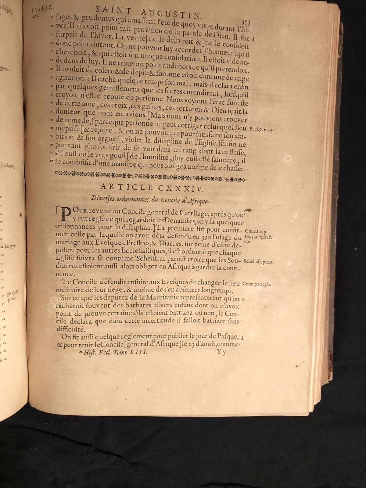 Memoires pour servir a l'histoire ecclesiastique tome treizieme 1710 