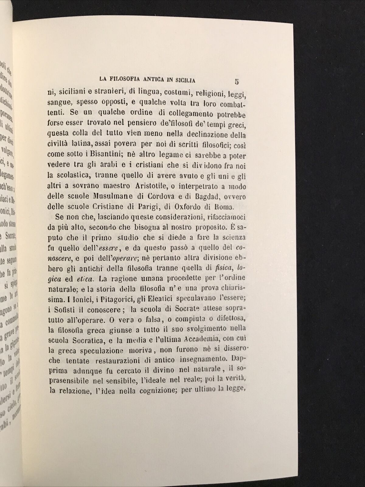 STORIA DELLA FILOSOFIA IN SICILIA V. d Giovanni,A. Forni FILOSOFIA CONTEMPORANEA